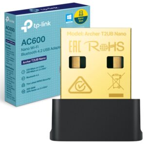 PLACA DE RED WI-FI USB TP-LINK ARCHER T2UB NANO AC600 WIRELESS DUAL BAND + BLUETOOTH